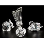 (4) part lot Swarovski miniatures.