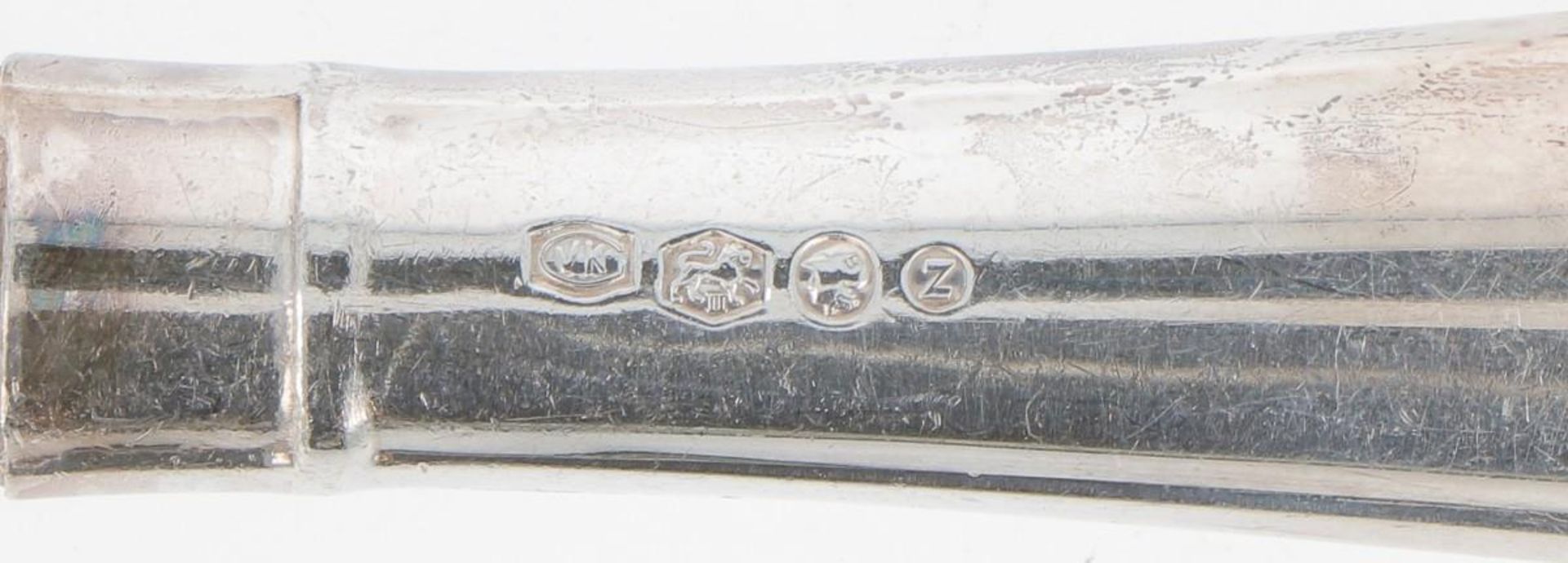 (6) piece set dinner knives silver. - Image 2 of 2