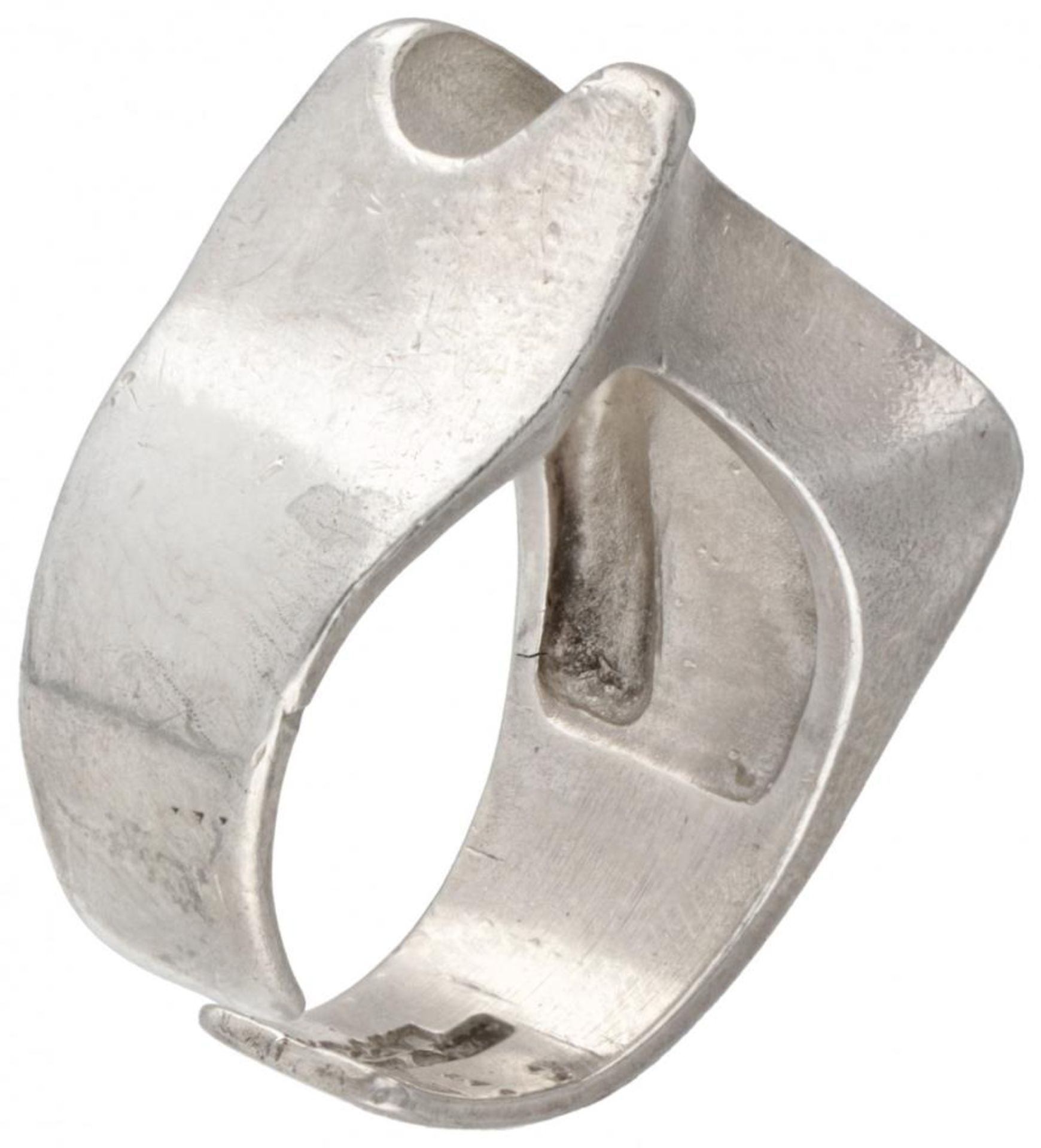 Sterling silver 'Sirene' ring by Finnish designer Björn Weckström for Lapponia. - Bild 2 aus 3