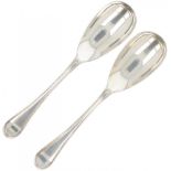 (2) piece silver cutlery.