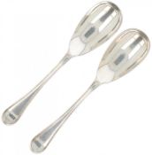 (2) piece silver cutlery.