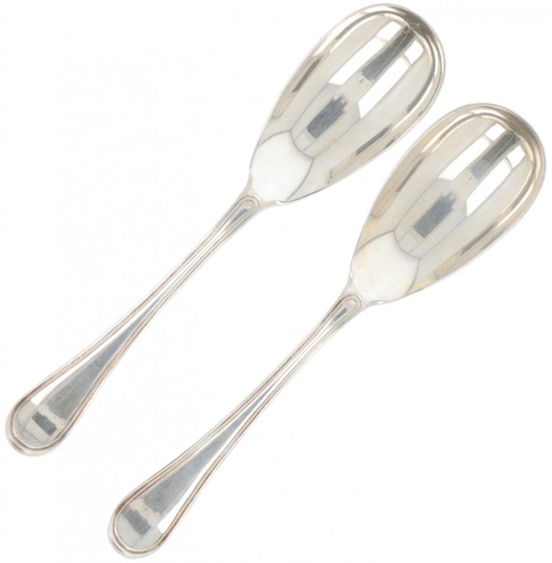 (2) piece silver cutlery.