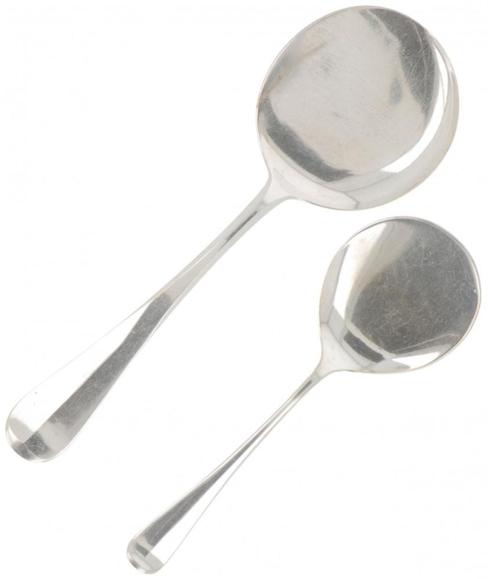 Pastry scoop & petit-four scoop "Haags Lofje" silver.