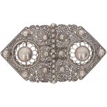 Buckle filigree silver.