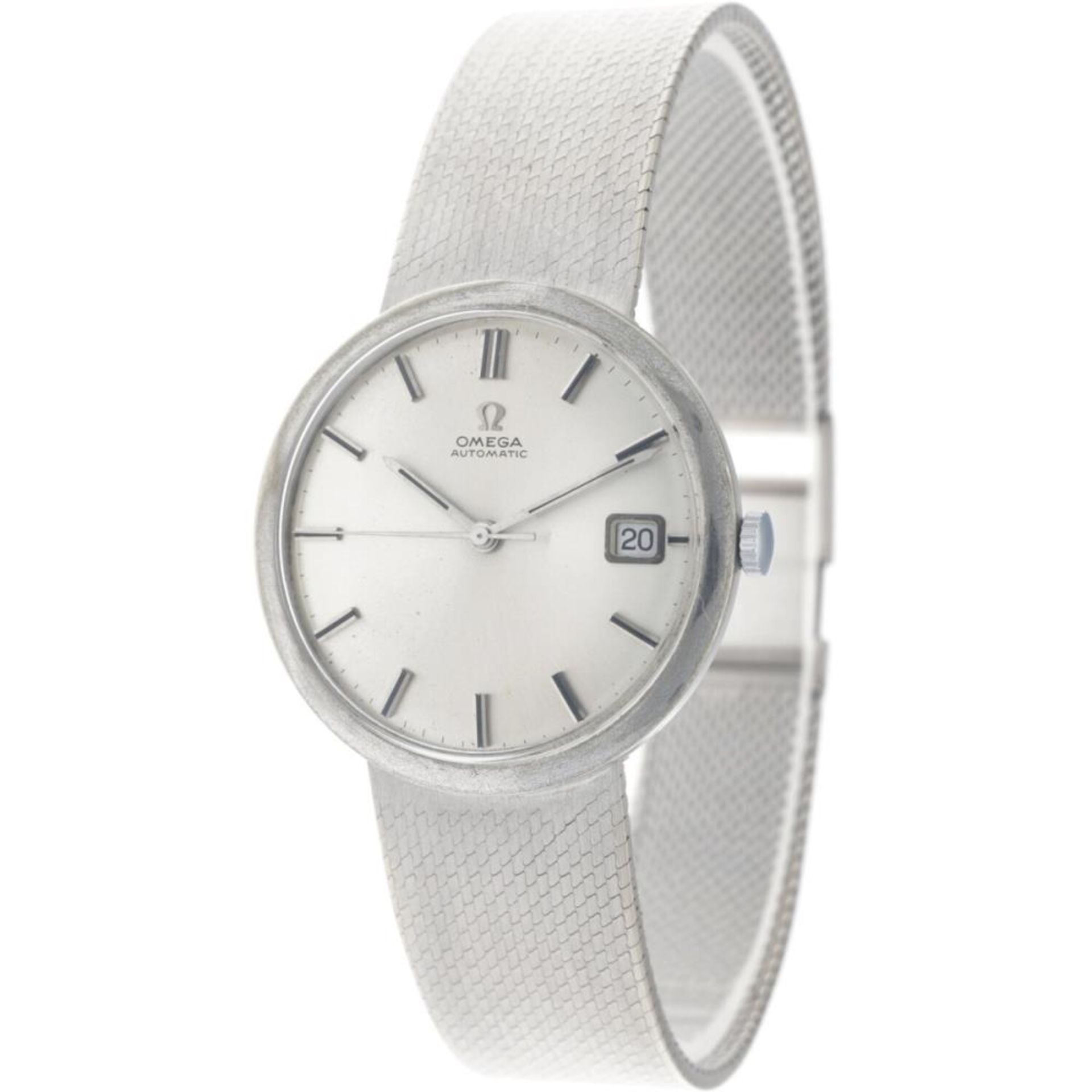 Omega white gold - Men's watch - ca. 1960. - Image 2 of 6