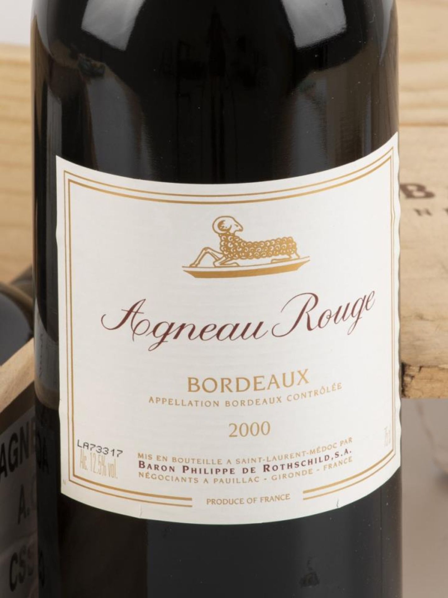 (3) Agneau Rouge - Bordeaux - Baron Philippe de Rotschild D.S.A. - 2000. - Image 2 of 2