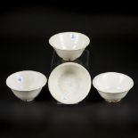 A lot of (4) porcelain rice bowls (sea find) VungTau Cargo ca 1700.