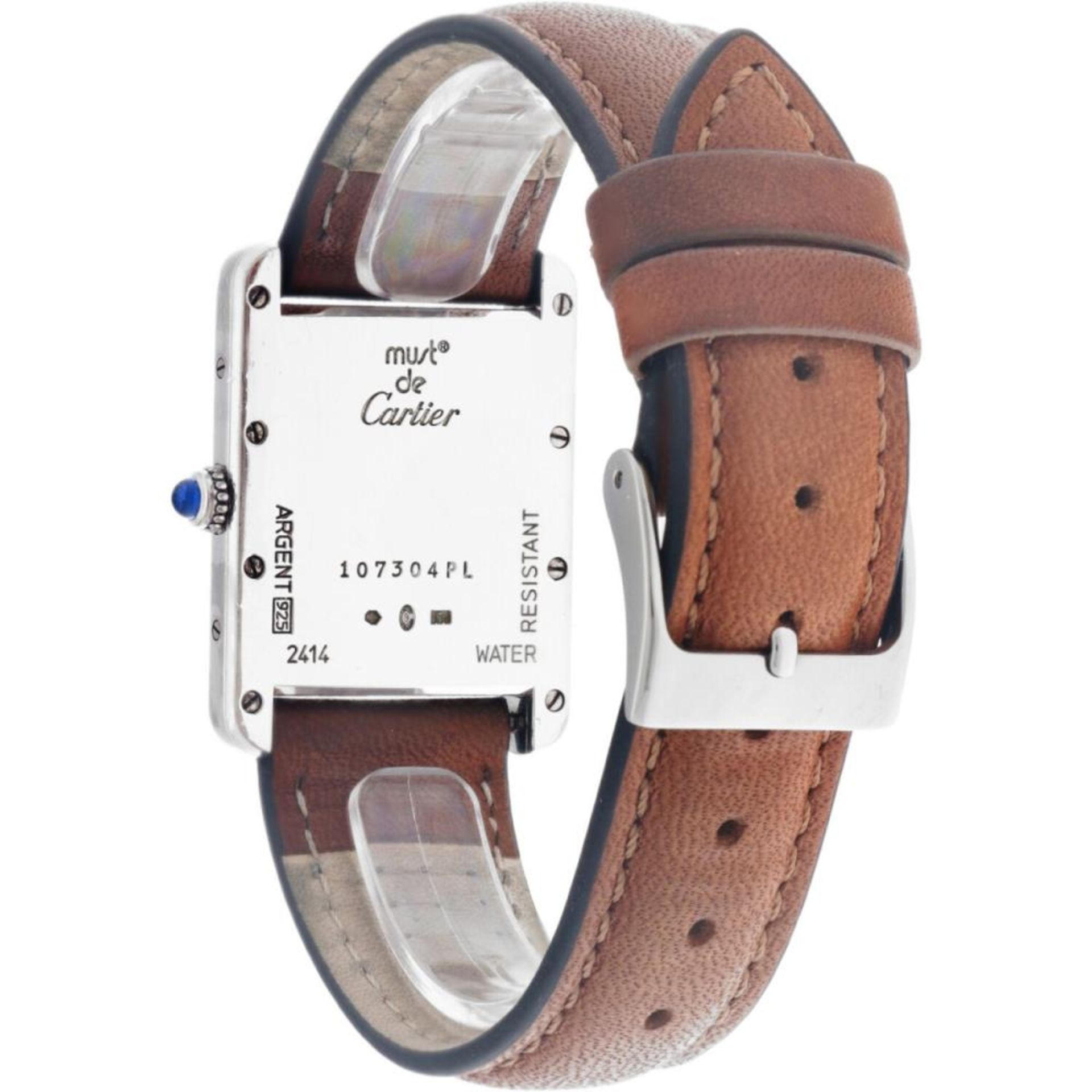 Cartier Tank 2414 - Men's watch - approx. 2000. - Image 3 of 5