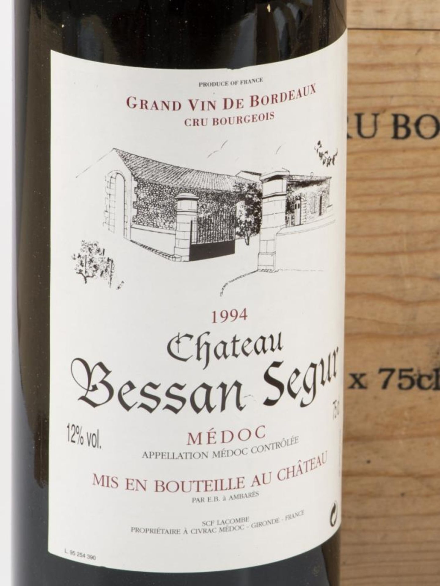 (3) Château Bessan Segur - Medoc - 1994. - Image 2 of 2