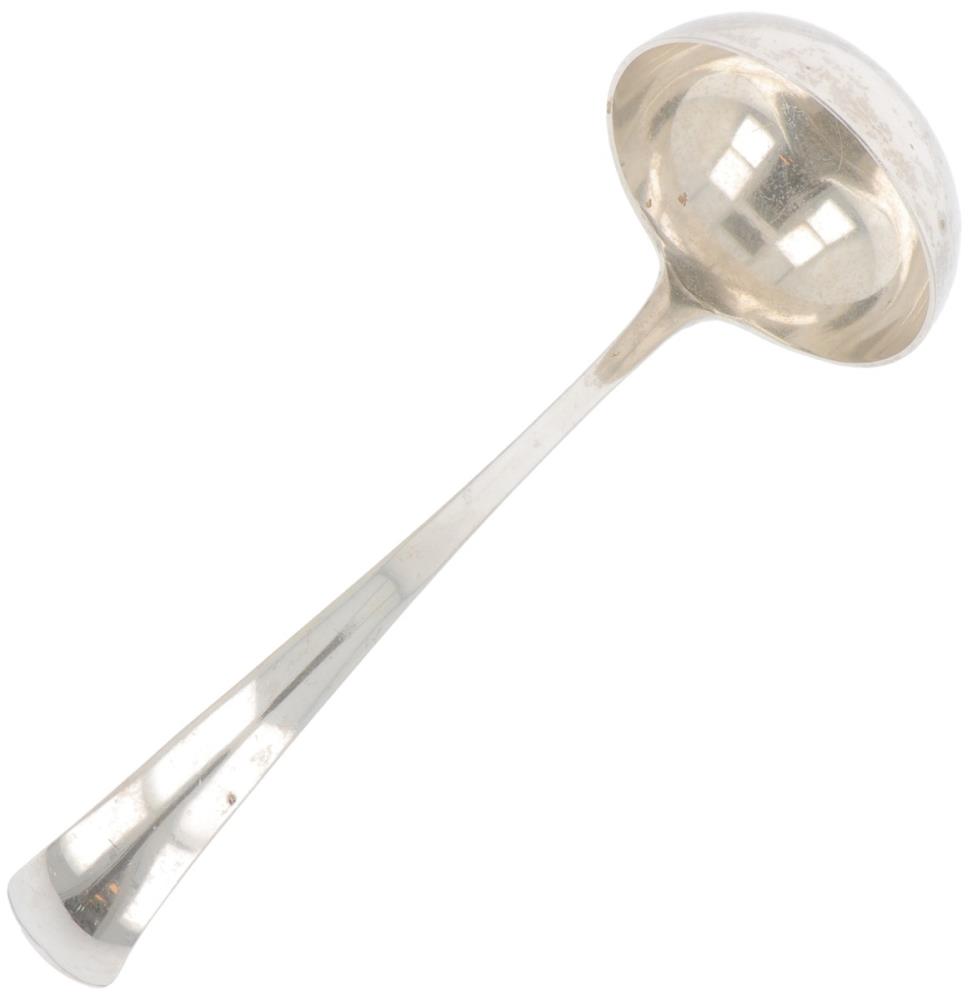 Soup ladle "Haags Lofje" silver.