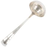 Soup ladle "Haags Lofje" silver.