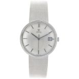 Omega white gold - Men's watch - ca. 1960.