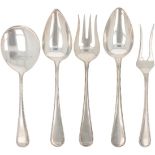(5) piece lot of silver spoons.