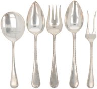(5) piece lot of silver spoons.