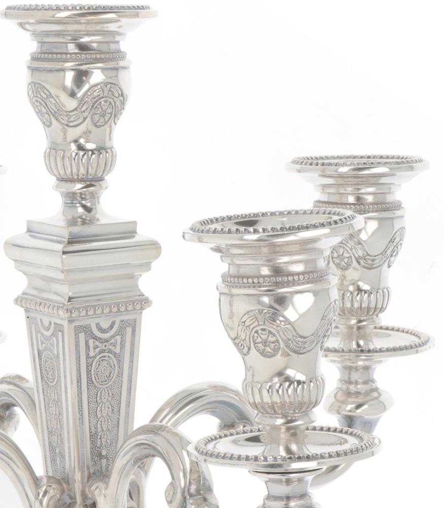 Showpiece candelabra silver. - Image 2 of 6