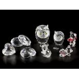 (8) part lot Swarovski miniatures.