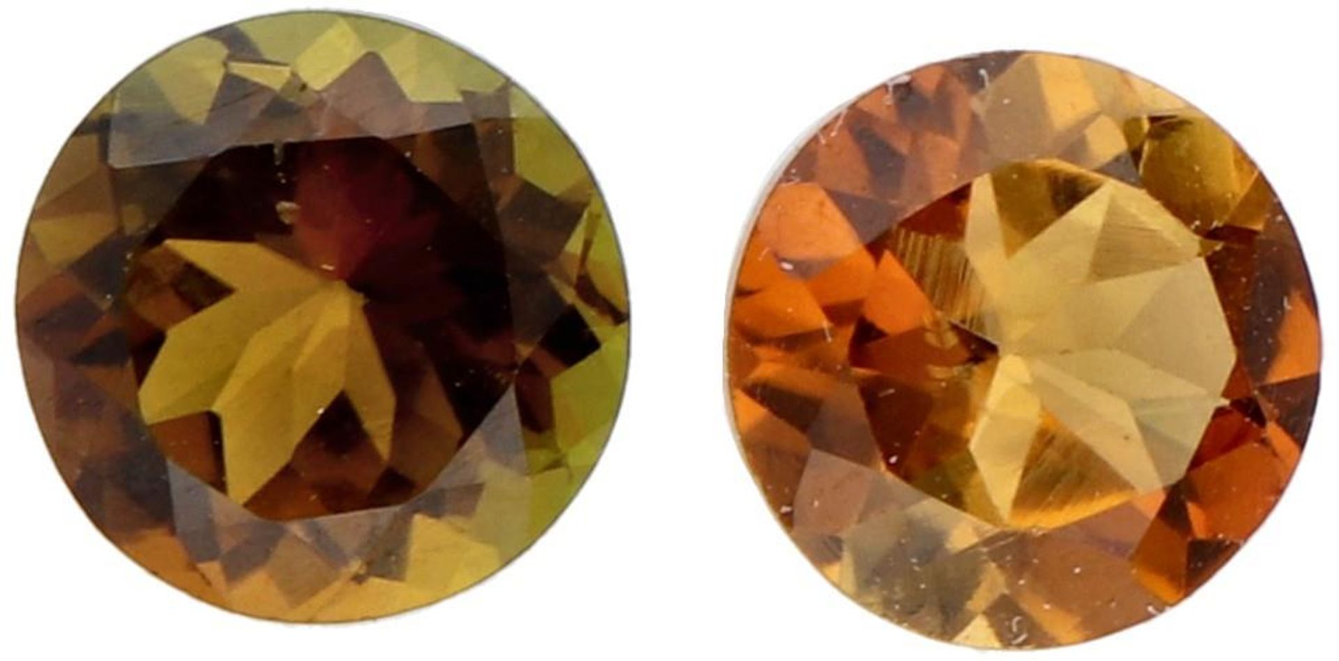 Two GLI Certified Natural Tourmaline Gemstones of 0.95 ct. and 0.85 ct.