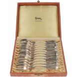 (12) silver pastry forks.