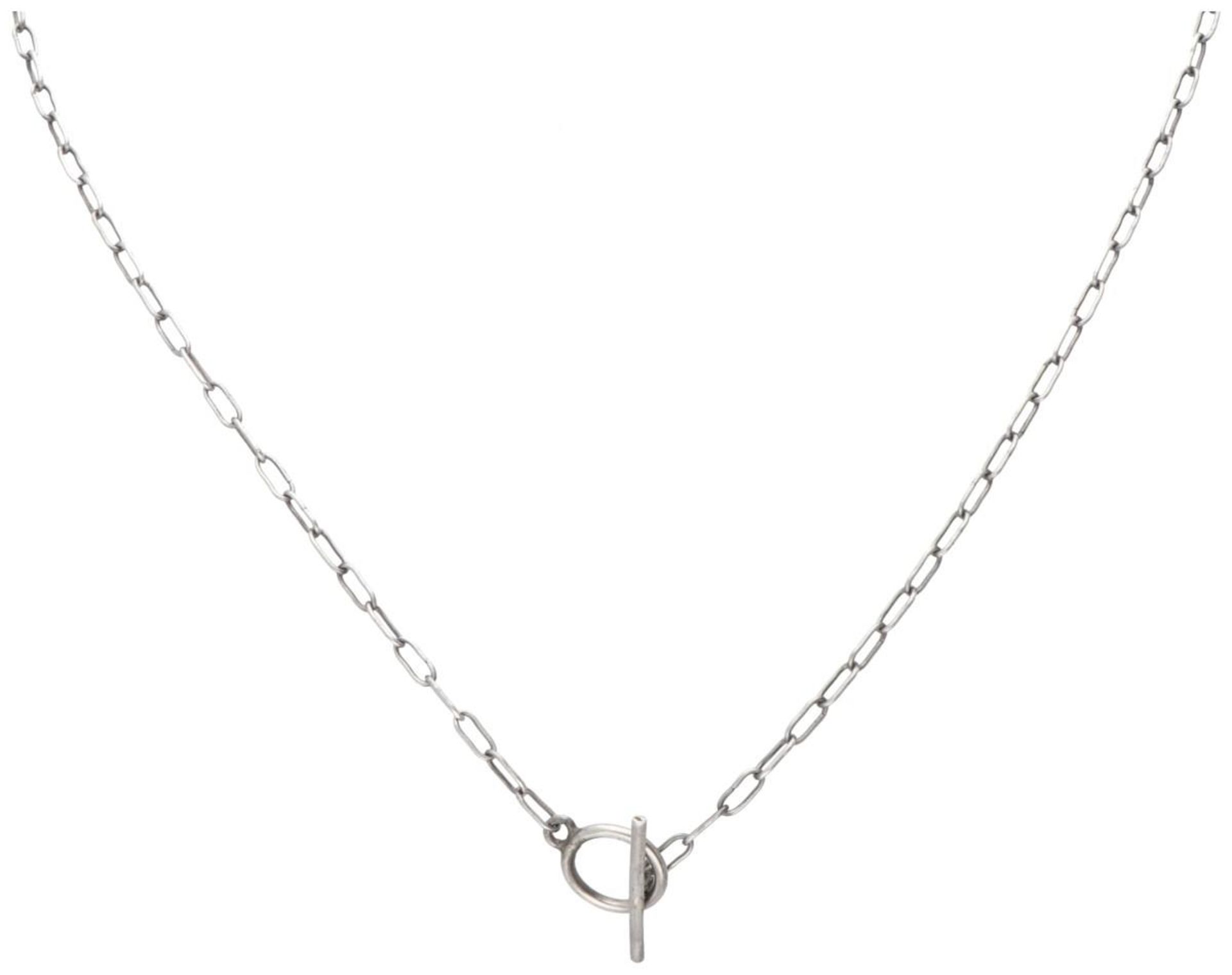 Sterling silver necklace with no.105 'Butterflies' pendant by Arno Malinowski for Georg Jensen. - Bild 4 aus 4
