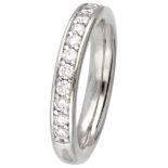 14K. White gold Bron 'Stax' alliance ring set with approx. 0.68 ct. diamond.