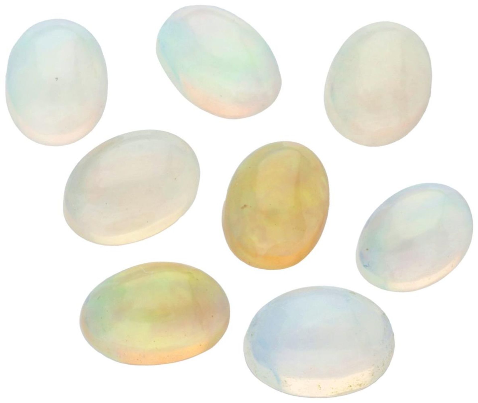 Lot of 8 GRA Certified Natural Opal Gemstones 4.43 ct. in total.