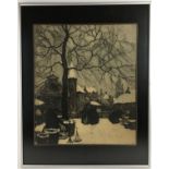 (Kunst) Kleurenets, Julien Celos Kleurenets, vrouwen op marktplein in de winter 1913, Julien Ce