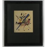 (Kunst) Grafische druk, Wassily Kandinsky Postume druk Wassily Kandinsky, uit de jaren 60. Cond