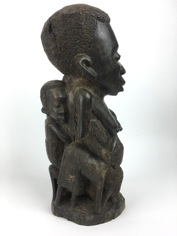 (Etnografica) Ebbenhout, beeld van de Makonde stam, Zuid-Tanzania Afrika Ebbenhout, beeld van d - Image 7 of 9