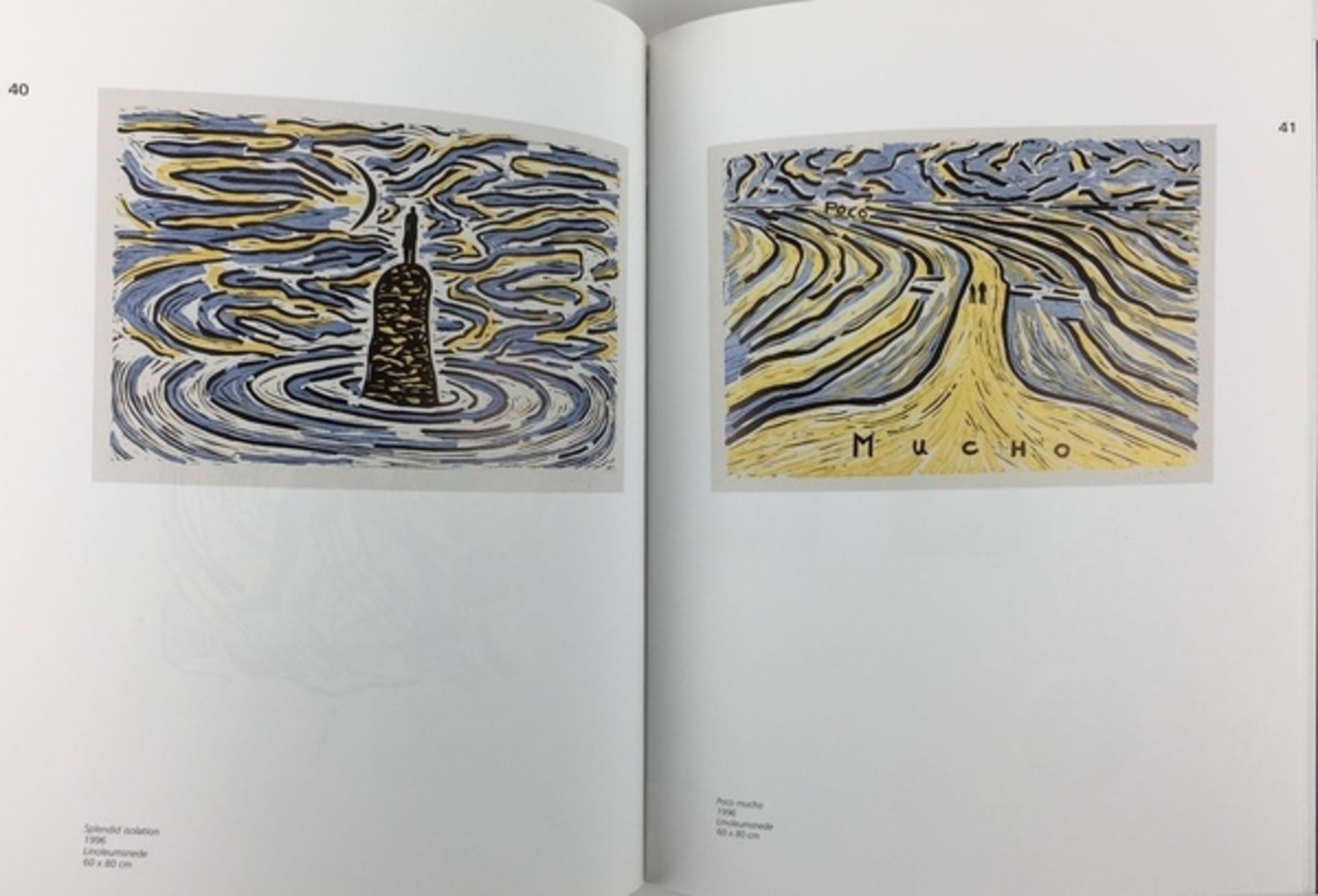 (Kunst) Linoleumsnede met monografie, Hans Wap Linoleumsnede, Splendid Isolation, Hans Wap (194 - Image 3 of 6
