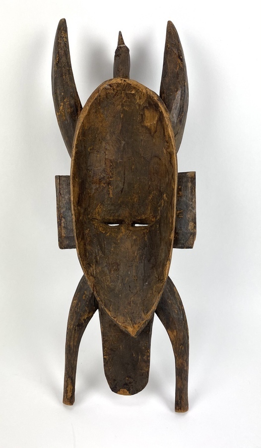 (Etnografica) Hout, Senufo masker, West-Afrika Hout, Senufo masker, 2e helft 20e eeuw, West-Afr - Image 3 of 4