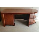 (Art Deco) Bureau Art Deco palissander gefineerd bureau., circa 1930. Conditie: In gebruikte s