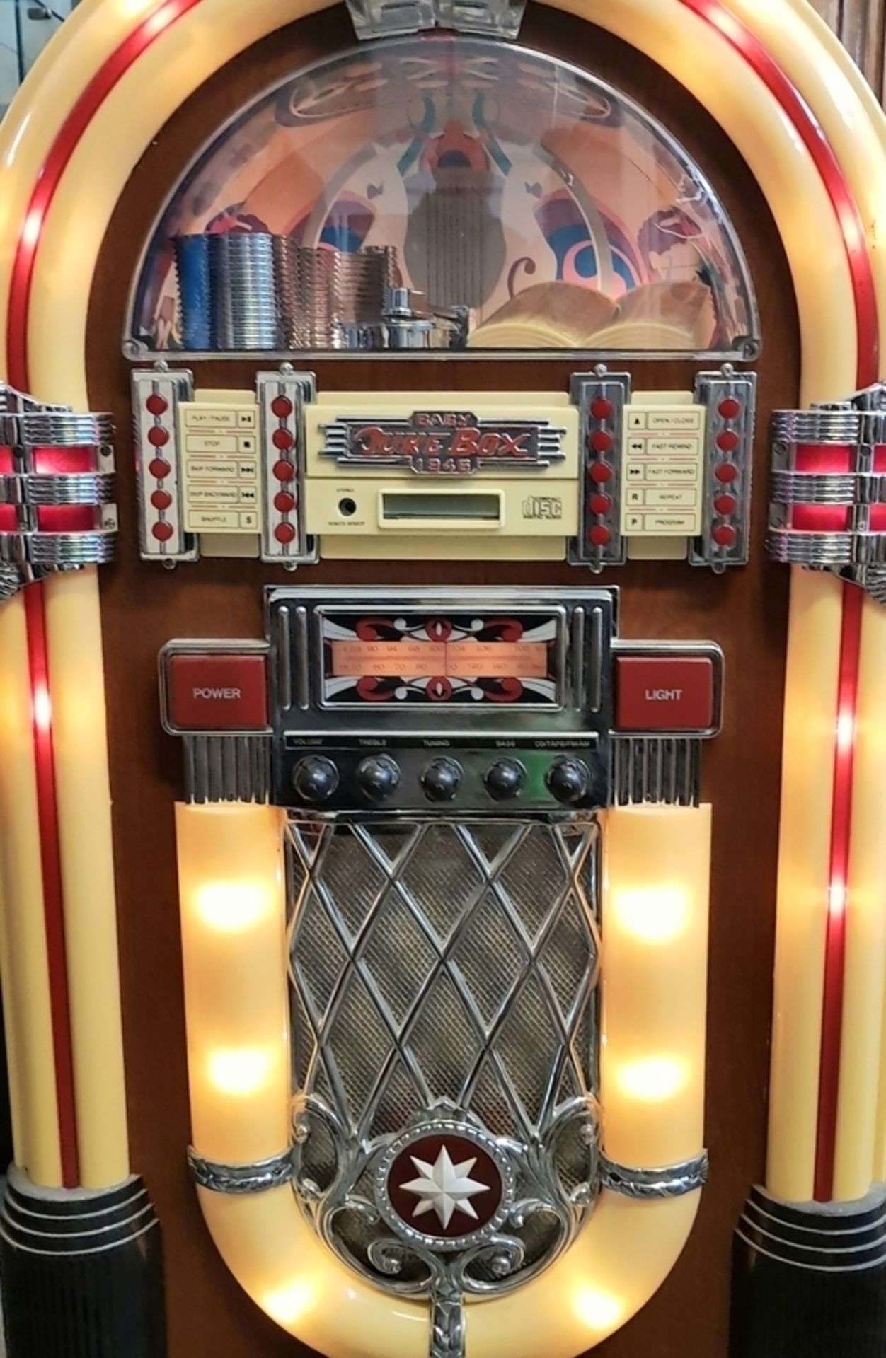 (Curiosa) Jukebox, Wurlitzer Baby Wurlitzer jukebox, replica naar het originele model uit 1946 - Bild 4 aus 5