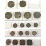 (Numismatiek) Lot munten Divers lot munten waaronder guldens, dubbeltjes en vijf centen. Condi