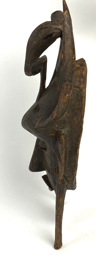 (Etnografica) Hout, Senufo masker, West-Afrika Hout, Senufo masker, 2e helft 20e eeuw, West-Afr - Image 4 of 4