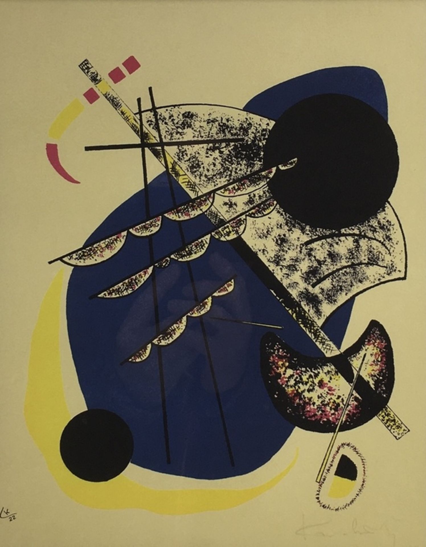 (Kunst) Grafische druk, Wassily Kandinsky Wassily Kandinsky, postume druk, jaren 60. Conditie: - Bild 5 aus 5