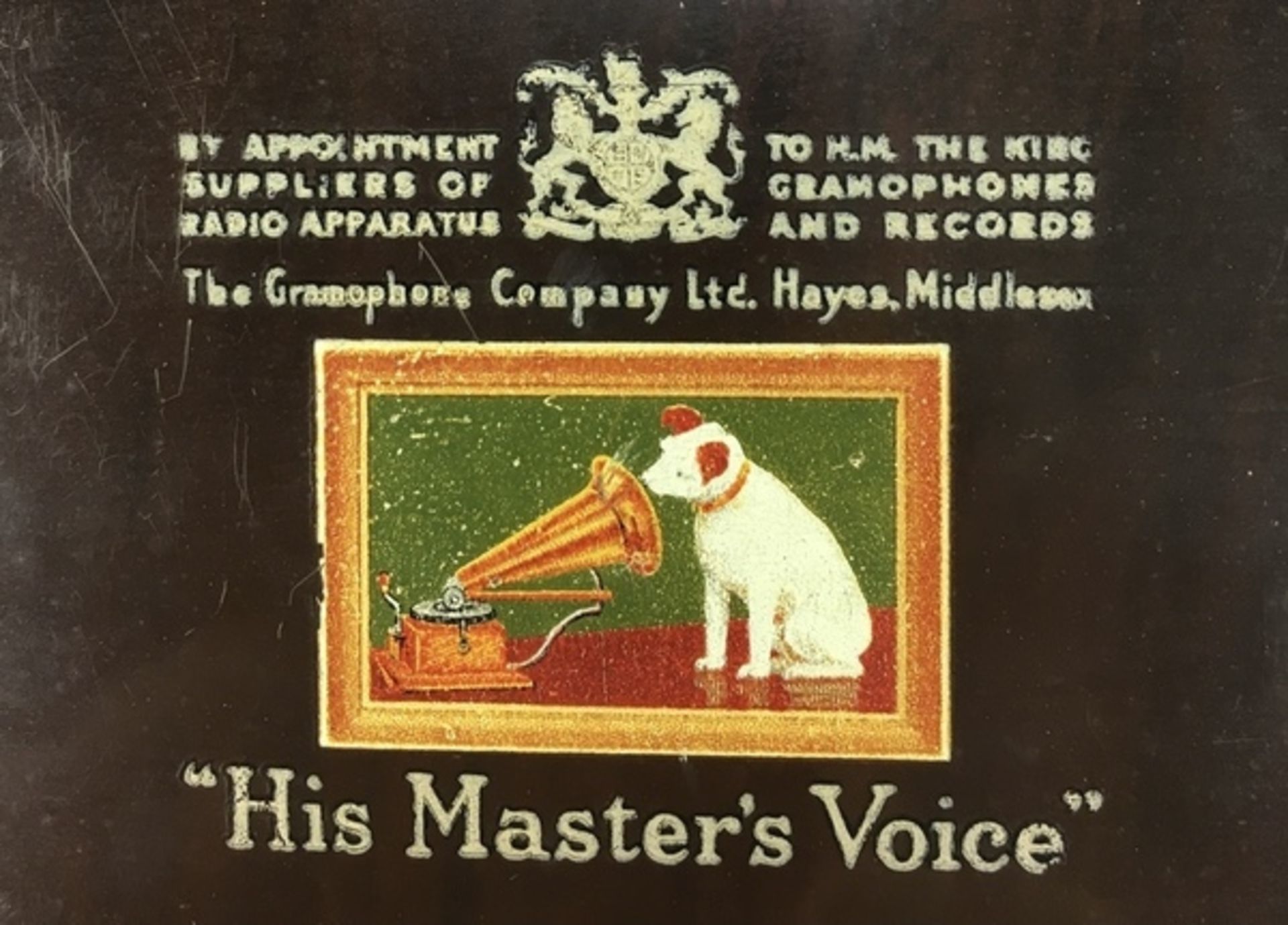 (Curiosa) Radio “His Master’s Voice” Bakelieten radio "His Master's Voice" model 1128. Ci - Image 7 of 7