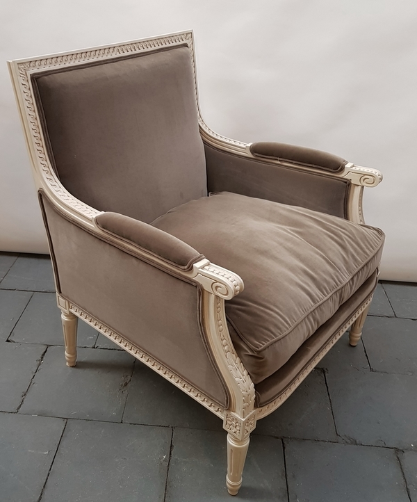 (Curiosa) Fauteuil Louis XVI stijl armfautuil. Conditie: In goede staat. Afmetingen: Hoogte 93 - Image 3 of 4