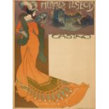 G. De Feure. Thermes Liegeois. Casino. Farblithographie. 1898. Plakat.