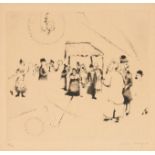 Marc Chagall. Hochzeit. Blatt 16 aus der Folge 'Mein Leben'. 1922 (1923). Radierung. Ex. 82/110.