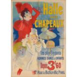 J. Chéret. Halle aux Chapeaux. Farblithographie. 1892. Plakat.