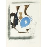 Georges Braque. Verre et pichet. 1963. Farblithographie. Signiert. Ex. H.C. Vallier S. 292, Maeght N