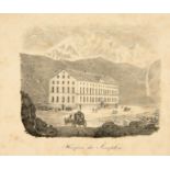 Schweiz. - J. du Bois, 2 Souveniralben: Chamouni/St. Bernhard und Simplon (um 1830).