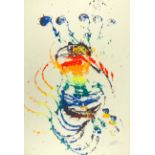 Fernandez Arman. Heart Rainbow. 1984. Farbserigraphie. Signiert. Ex. III/XXV.