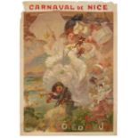 A. L. Willette. Carnaval de Nice. Farblithographie.1896. Plakat.