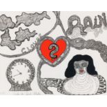 Niki de Saint-Phalle. Rain, Clouds and Tears. 1970. Farblithographie. Signiert. Ex. E.A.