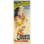 Jules Chéret. Aux Buttes Chaumont, Jouets Objets pour Etrennes. 1888. Plakat.