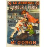 Paul Balluriau. L'Amour à Paris. Um 1898. Plakat.