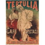 J. Chéret. Tertulia. Café Spectacle. Farblithographie. 1871. Plakat.