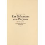 Johannes von Saaz (v. Tepl), Der Ackermann aus Böhmen. Hamburger Handdrucke d. Werkstatt Lerchenfeld