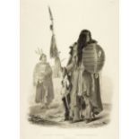 Karl Bodmer. Indianer. Aquatintaradierung.